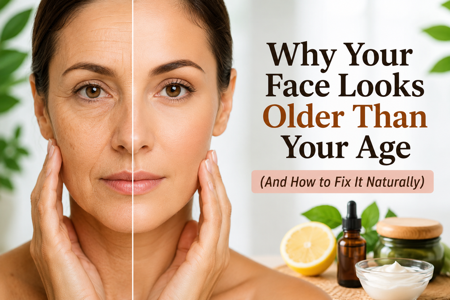 Why Your Face Looks Older Than Your Age (And How to Fix It Naturally)