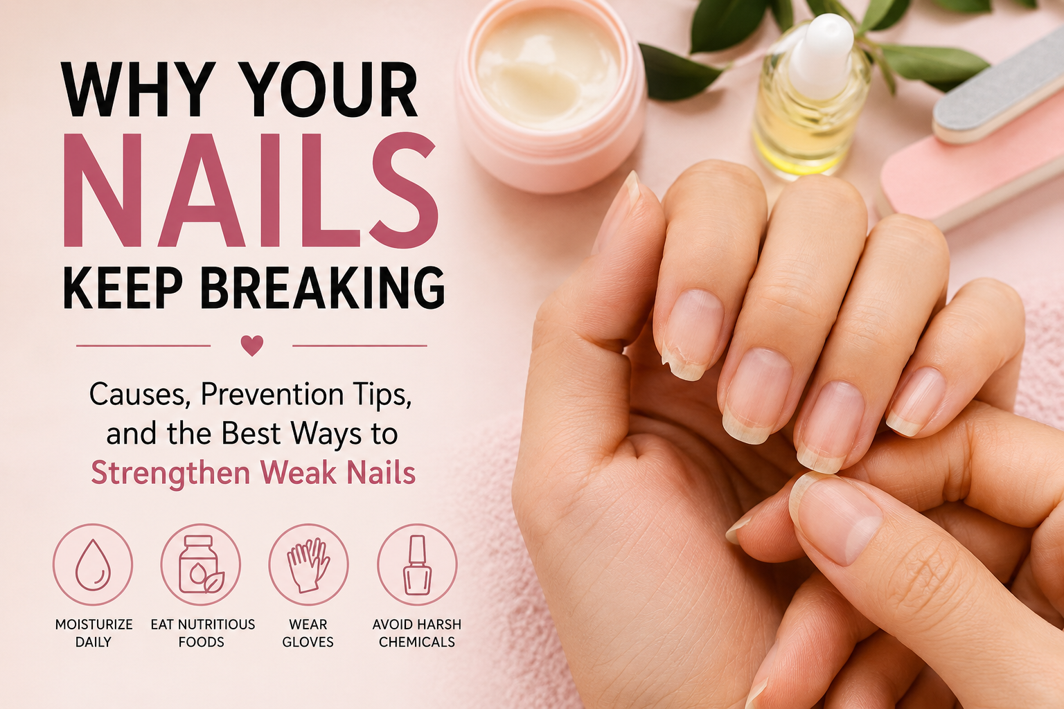 Why Your Nails Keep Breaking: Causes, Prevention Tips, and the Best Ways to Strengthen Weak Nails