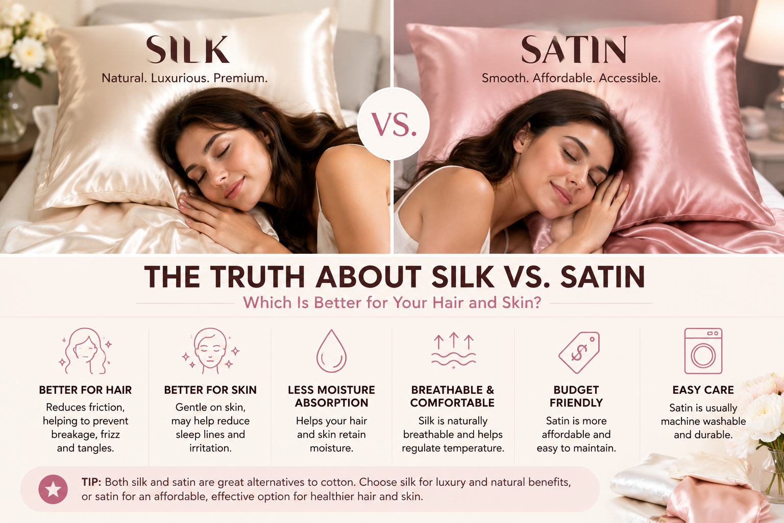 The Truth About Silk vs. Satin: Which Is Better for Your Hair and Skin?